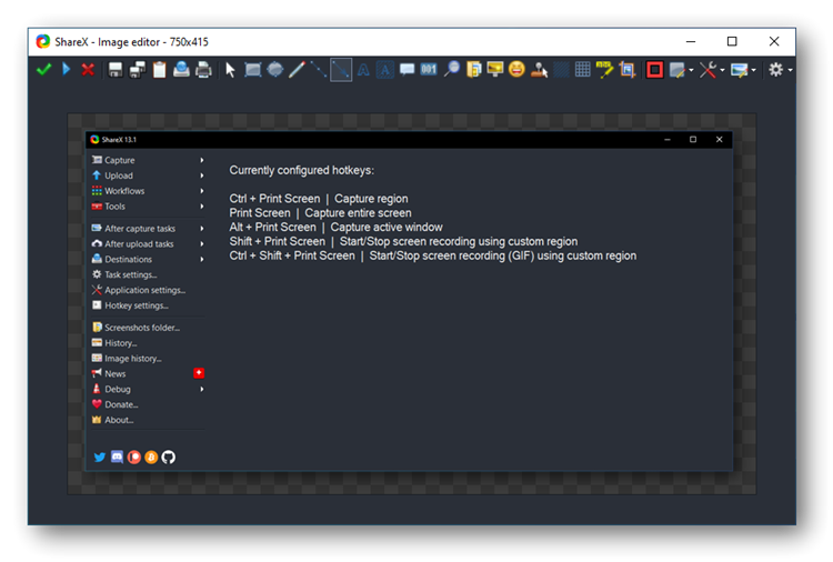 ShareX Image Editor